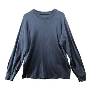 Uniqlo Men's Long Sleeve Tee - Dark Gray